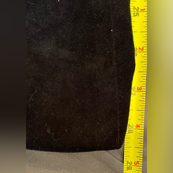 LAUREN by R.L. Black Velvet-like Pants Straight Leg, Top Slip Pockets; Size 18W - Picture 9 of 10